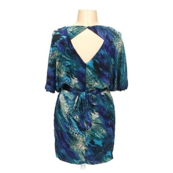 Bisou Bisou Dress 6 Kimono Belted Jewel Tone - Picture 3 of 7